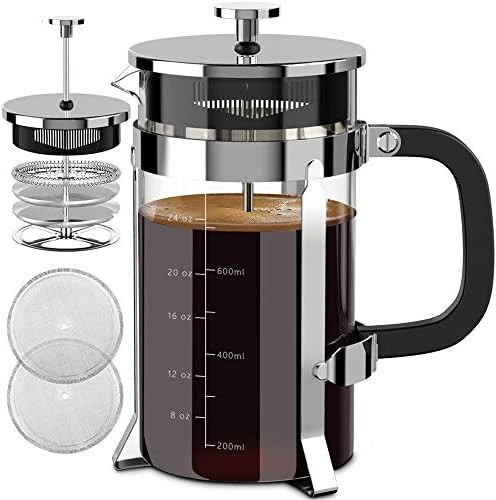 Stainless Steel and Thickened Glass 34 oz