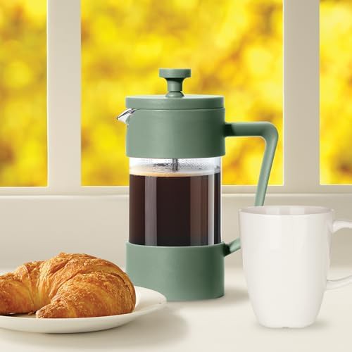 Olive Green Single Cup Glass Press — photo 4