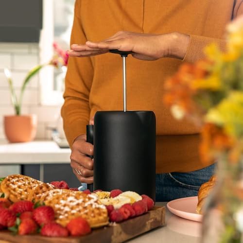 Matte Black Insulated French Press 24oz — photo 5