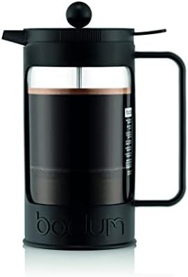 Black plastic bean French press 34 oz