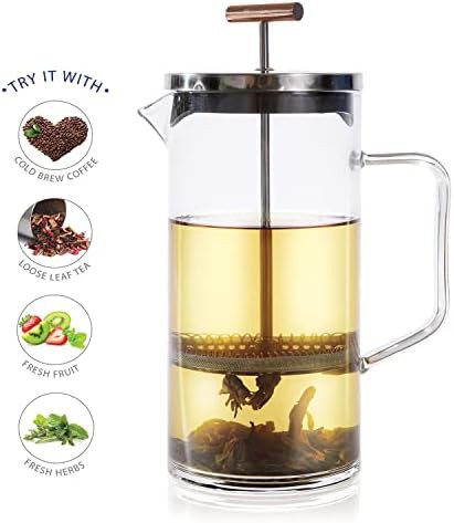 Copper handle stainless steel tea press — photo 3