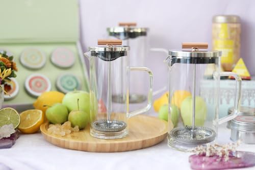 Copper handle stainless steel tea press — photo 4