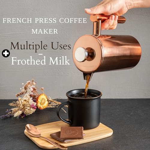 Polished Stainless Steel Portable French Press — photo 5