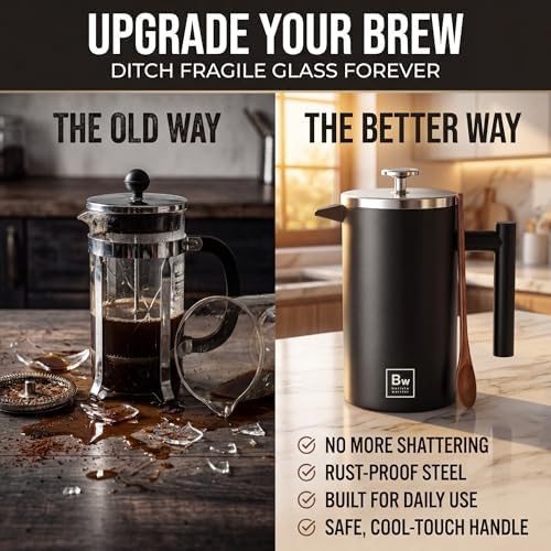 Black Coffee Press with Integrated Thermometer — photo 5