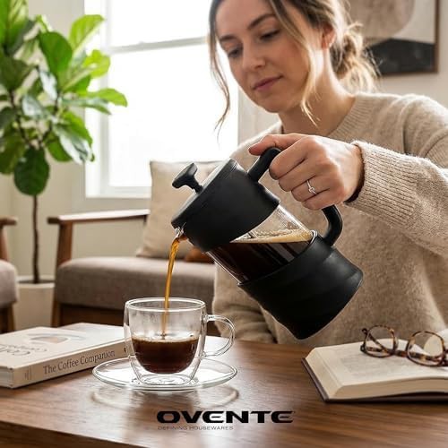 Black 34oz coffee press maker — photo 3