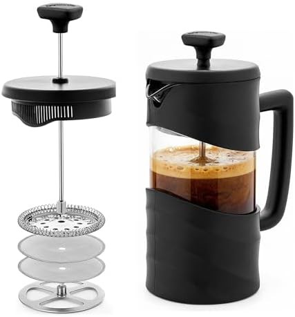 Black 20oz coffee press maker