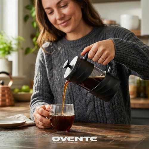 Black 20oz coffee press maker — photo 3