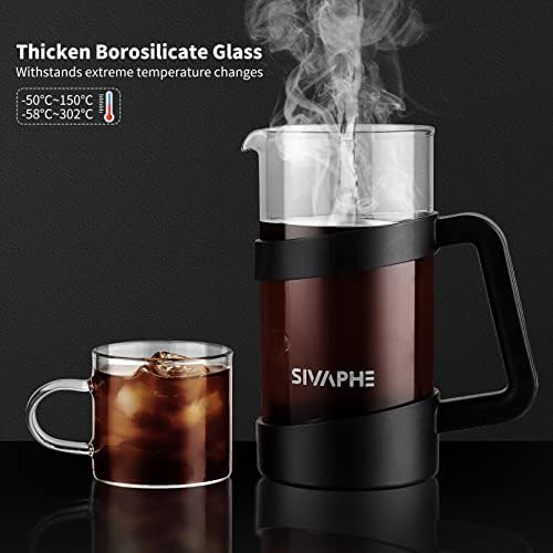 Small borosilicate glass French press brewer — photo 4