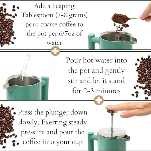 Insulated Stainless Steel Travel Coffee Press — photo 3