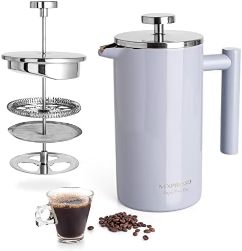Brushed Metal Travel Coffee Maker