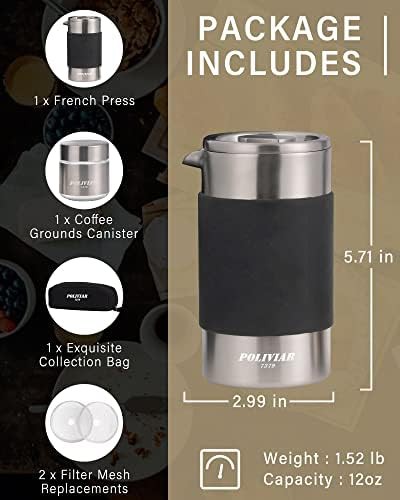 Small Travel Coffee Press 12 oz — photo 5