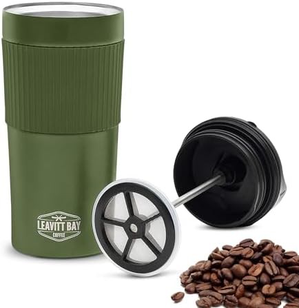 Green Portable Travel Mug Coffee Maker