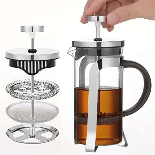 Classic borosilicate glass coffee and tea press