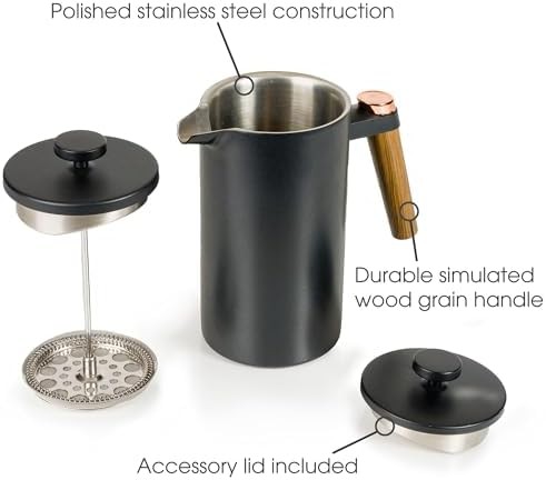 Modern Double Wall Stainless Steel Carafe — photo 5