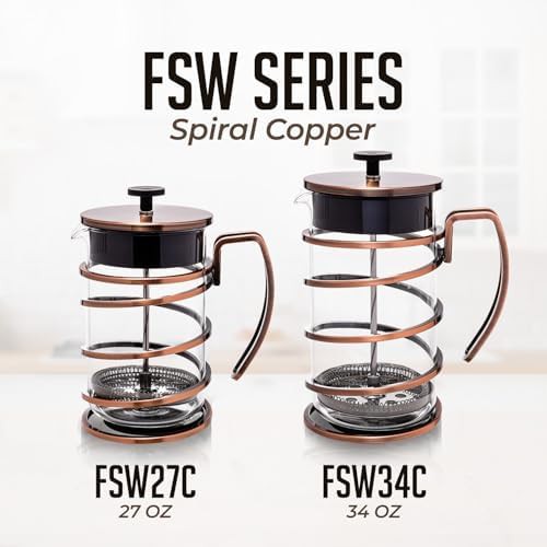 Copper 27oz French press coffee maker — photo 5