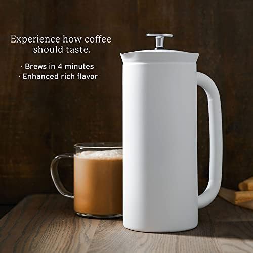 Matte white P7 French press 18 oz — photo 5
