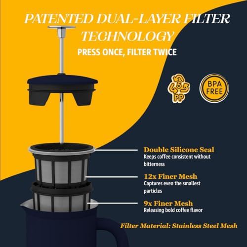 Aegean blue P7 French press 32oz — photo 4