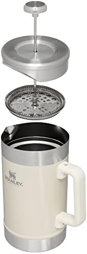 Cream gloss stainless French press 48 oz — photo 3