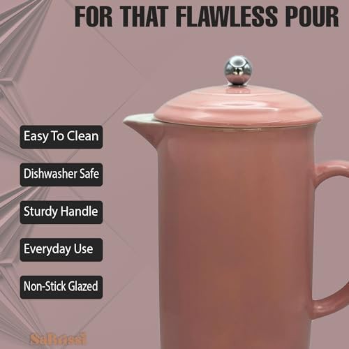 Pink Stoneware Vintage Insulated Cafetiere — photo 3