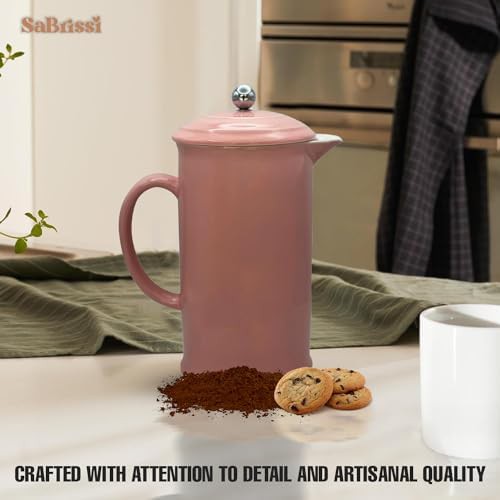 Pink Stoneware Vintage Insulated Cafetiere — photo 4