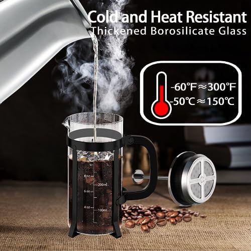 Copper 12oz stainless steel tea press — photo 3