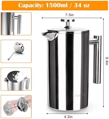 Double Insulated Stainless Steel Tea Maker — photo 5