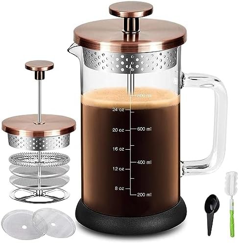 Standard 34oz borosilicate tea and coffee press