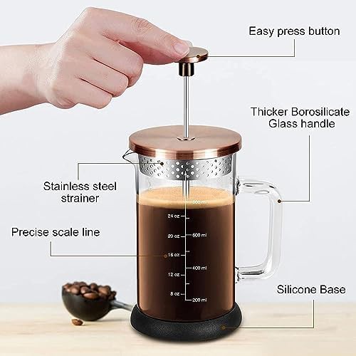 Standard 34oz borosilicate tea and coffee press — photo 5