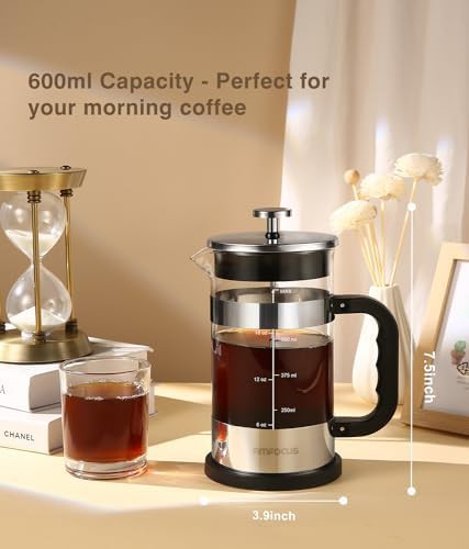 Borosilicate glass coffee press 21 oz — photo 5