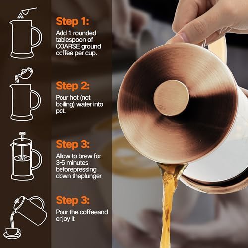 Copper 34oz borosilicate glass cold brew pot — photo 5