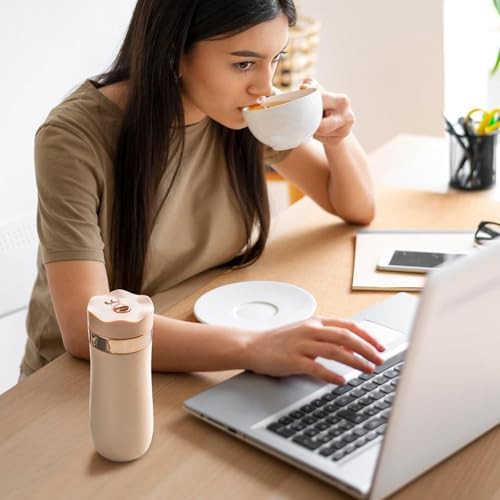 Off white vacuum insulated travel mug — photo 3