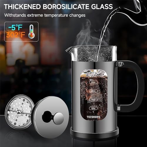 Bright Black Glass Tea and Coffee Press — photo 3