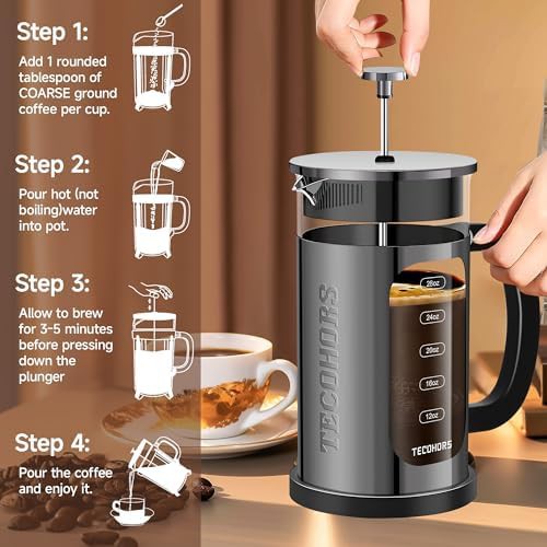 Bright Black Glass Tea and Coffee Press — photo 4