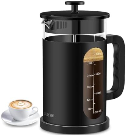 Modern Borosilicate Glass Press 34 oz