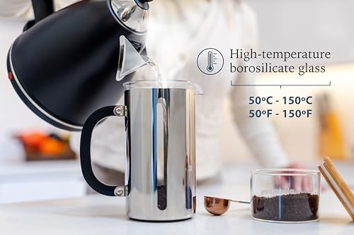 Classic Borosilicate Glass Coffee Maker 1000ml — photo 3