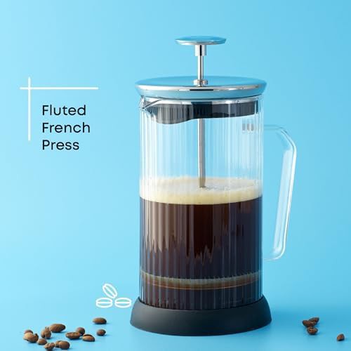 Fluted Glass Portable Tea and Coffee Press — photo 5