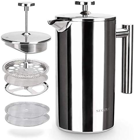 Stainless steel dual capacity French press set — photo 5