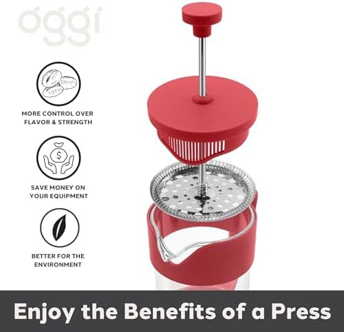 Red Five Cup Press with Stainless Lid — photo 5