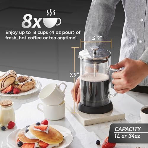Cold Brew Glass French Press 34oz — photo 3