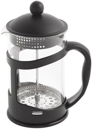 Black steel plunger glass coffee press — photo 4