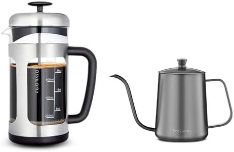 Easyworkz stainless french press kettle combo