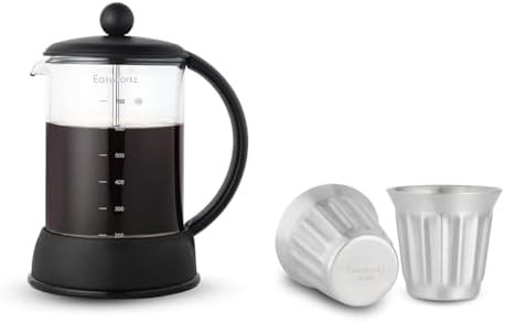 Eclipse 27 oz french press brushed silver
