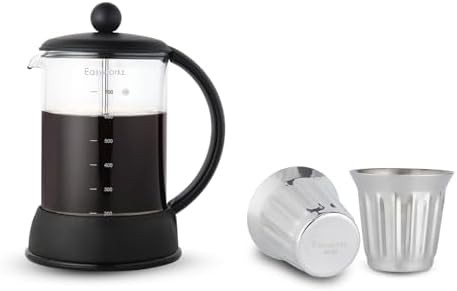 Eclipse 27 oz french press chrome stripe