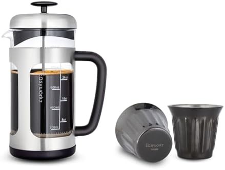 Easyworkz stainless french press gunmetal cups