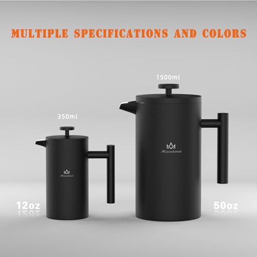Stainless steel double wall camping French press — photo 3