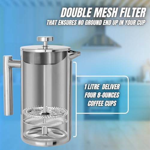 Stainless Steel Brewer with Double Mesh Filter — photo 3