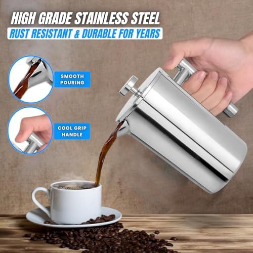 Stainless Steel Brewer with Double Mesh Filter — photo 4