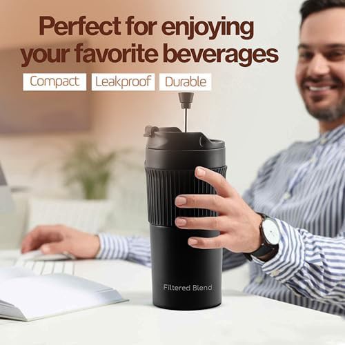 Filtered blend silver travel 15 oz mug — photo 4
