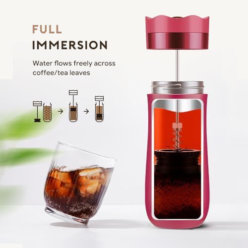 Vacuum Insulated Portable Travel Coffee Maker — photo 3