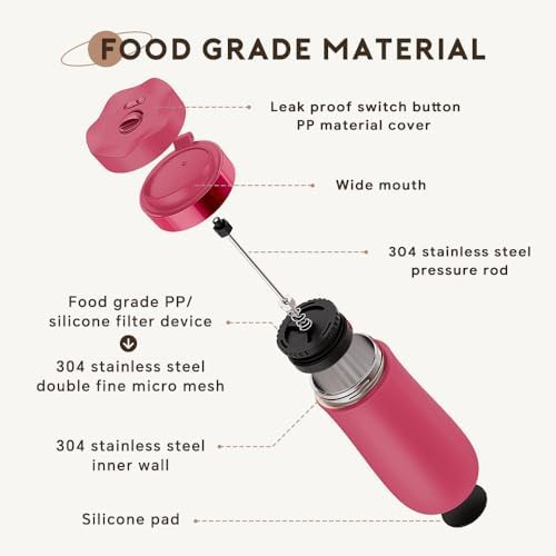 Vacuum Insulated Portable Travel Coffee Maker — photo 5